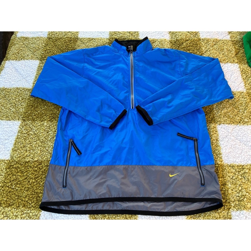 Nike Blue Gray Half Zip Pullover‎ Track Jacket Youth L G